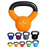 KettleBell »Kylon« Kugelhantel 2 - 20 kg / Handgewicht 100% Eisen mit Neoprenoberfläche / High Performance Studio-Qualität / 3kg / orange